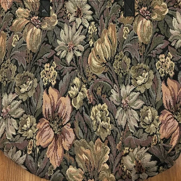 Vintage Floral Tapestry Tote Bag - Picture 2 of 4